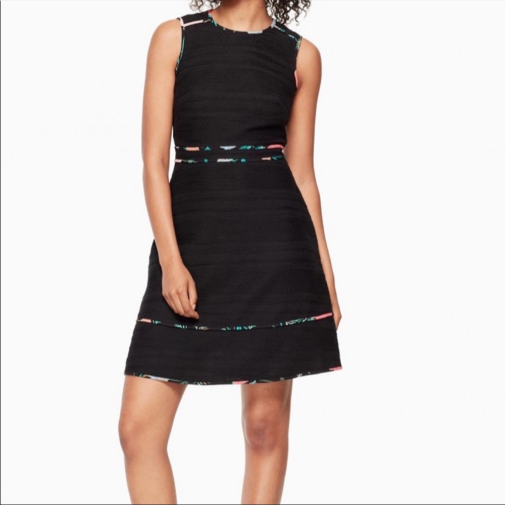 Kate Spade Black Blossom Tweed Dress